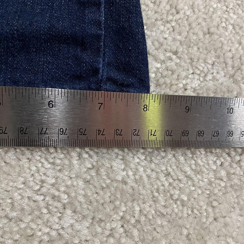 Levis 513 Jeans Mens 36x30 Blue Slim Straight Leg Stretch Denim Dark Wash - Picture 9 of 10